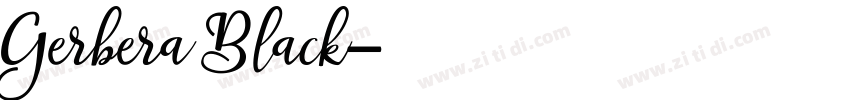 Gerbera Black字体转换